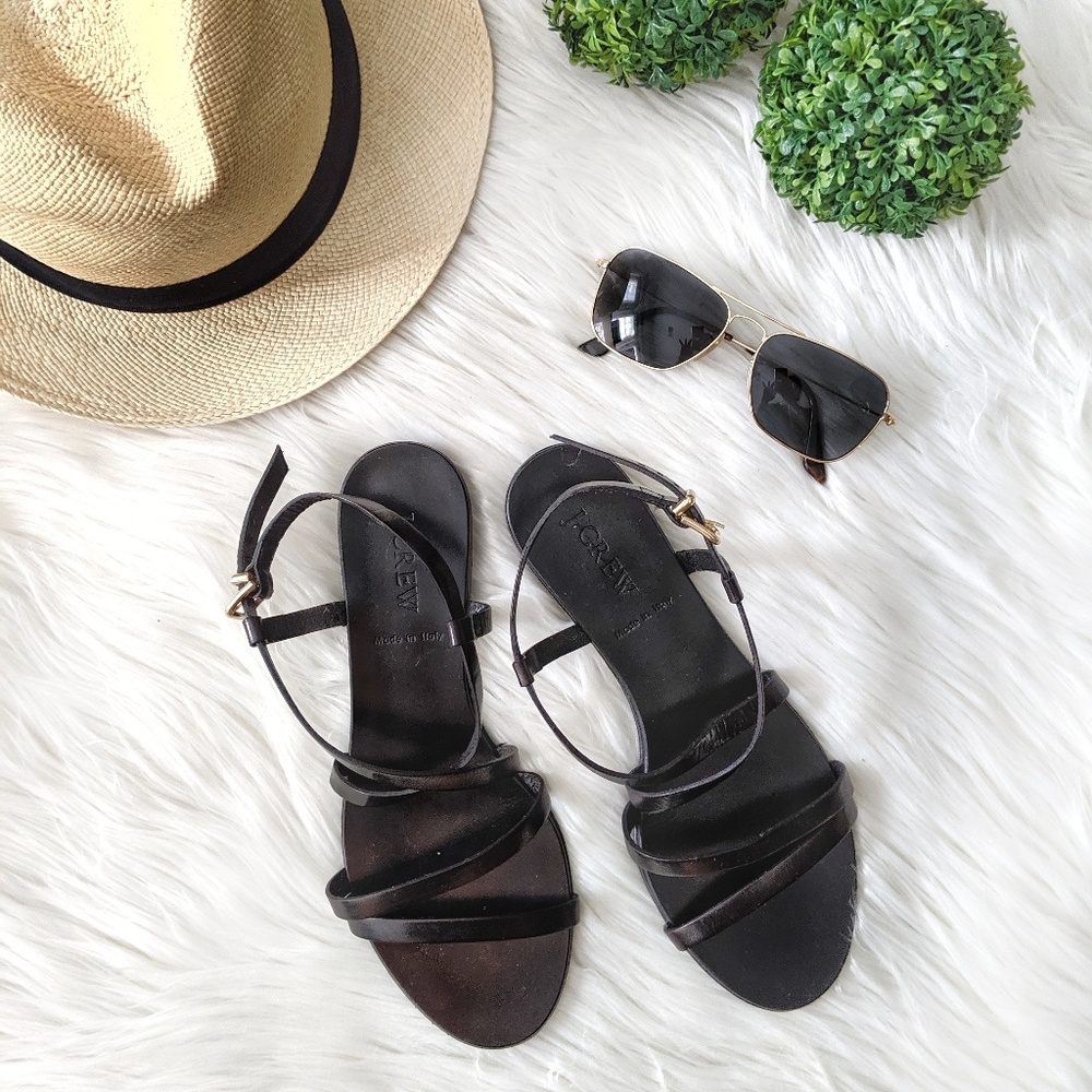 J.Crew Strappy Leather Sandals
